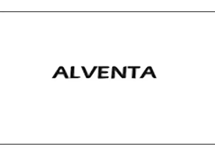 Napis ALVENTA na białym tle.